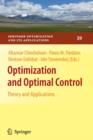 Image for Optimization and Optimal Control : Theory and Applications