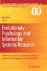 Image for Evolutionary Psychology and Information Systems Research