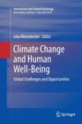 Image for Climate Change and Human Well-Being