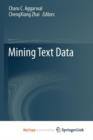 Image for Mining Text Data