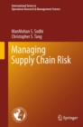 Image for Managing supply chain risk : 172