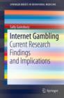 Image for Internet gambling: current research findings and implications : 1
