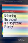 Image for Balancing the Budget is a Progressive Priority