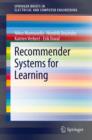 Image for Recommender systems for learning