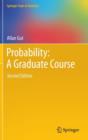 Image for Probability  : a graduate course