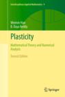 Image for Plasticity: mathematical theory and numerical analysis : 9