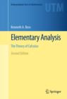 Image for Elementary analysis: the theory of calculus
