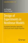 Image for Design of Experiments in Nonlinear Models : Asymptotic Normality, Optimality Criteria and Small-Sample Properties