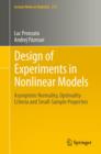 Image for Design of experiments in nonlinear models: asymptotic normality, optimality criteria and small-sample properties