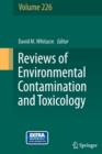 Image for Reviews of Environmental Contamination and Toxicology Volume 226