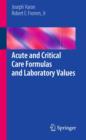 Image for Acute and Critical Care Formulas and Laboratory Values