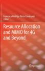 Image for Resource allocation and MIMO for 4G and beyond