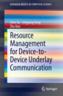 Image for Resource Management for Device-to-Device Underlay Communication