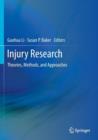Image for Injury research  : theories, methods, and approaches