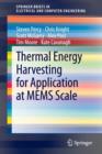 Image for Thermal Energy Harvesting for Application at MEMS Scale
