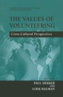 Image for Values of Volunteering: Cross-Cultural Perspectives