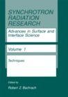 Image for Synchrotron Radiation Research: Advances in Surface and Interface Science Techniques