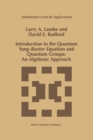 Image for Introduction to the Quantum Yang-Baxter Equation and Quantum Groups: An Algebraic Approach