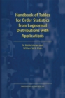 Image for Handbook of Tables for Order Statistics from Lognormal Distributions with Applications