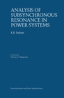 Image for Analysis of Subsynchronous Resonance in Power Systems