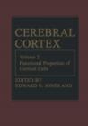 Image for Cerebral Cortex : Functional Properties of Cortical Cells
