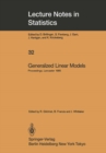 Image for Generalized Linear Models: Proceedings of the GLIM 85 Conference held at Lancaster, UK, Sept. 16-19, 1985