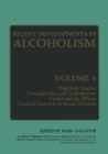 Image for Recent Developments in Alcoholism: Volume 3