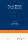 Image for Research Methods in Neurochemistry