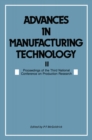 Image for Advances in Manufacturing Technology II: Proceedings of the Third National Conference on Production Research