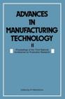 Image for Advances in Manufacturing Technology II : Proceedings of the Third National Conference on Production Research