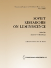 Image for Soviet Researches on Luminescence : 23