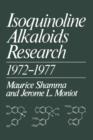 Image for Isoquinoline Alkaloids Research 1972-1977