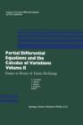 Image for Partial Differential Equations and the Calculus of Variations : Essays in Honor of Ennio De Giorgi Volume 2