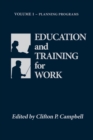 Image for Education and Training for Work