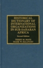 Image for Historical dictionary of international organizations in Sub-Saharan Africa : no. 21