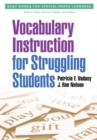 Image for Vocabulary Instruction for Struggling Students