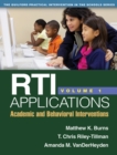 Image for RTI applications.: (Academic and behavioral interventions) : Volume 1,