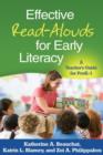 Image for Effective read-alouds for early literacy  : a teacher&#39;s guide for preK-1