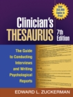 Image for Clinician&#39;s thesaurus: the guide to conducting interviews and writing psychological reports