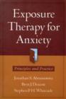 Image for Exposure Therapy for Anxiety : Principles and Practice