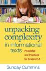 Image for Unpacking Complexity in Informational Texts