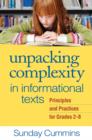 Image for Unpacking Complexity in Informational Texts