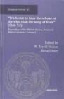 Image for It&#39;s better to hear the rebuke of the wise than the song of fools (Qoh 7:5) : Proceedings of the Midrash Section, Society of Biblical Literature, Volume 6