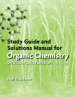 Image for Study guide and solutions manual for organic chemistry