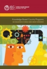 Image for Knowledge-Based Country Programs : An Evaluation of the World Bank Group Experience