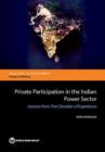 Image for Private Participation in the Indian Power Sector