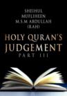 Image for Holy Quran&#39;s Judgement Part - III