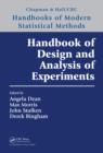 Image for Handbook of design and analysis of experiments