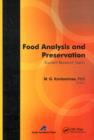 Image for Food analysis and preservation: current research topics