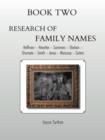 Image for Book Two Research of Family Names : Hoffman - Hovatter -Summers - Shahan -Shumate - Smith - Jones - Mancuso - Sutton